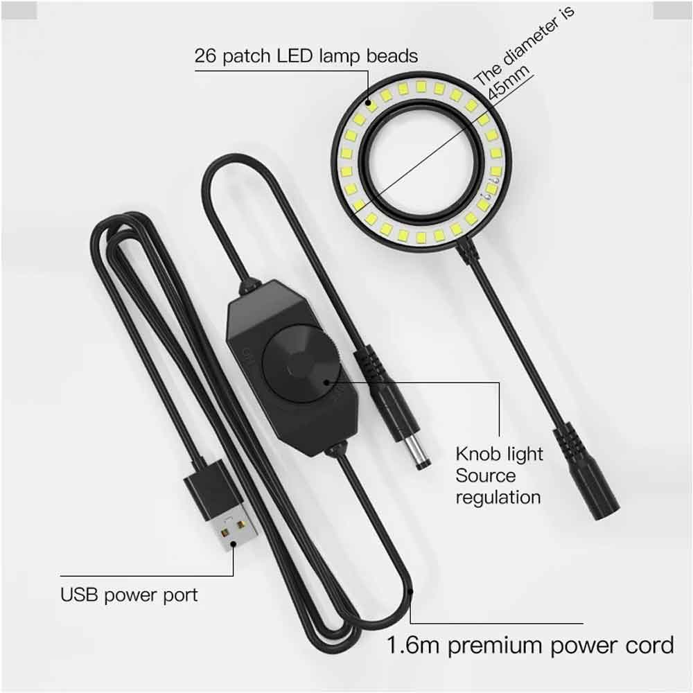 MaAnt MY-035 Adjustable Microscope Ring Lamp for Binocular / Trinocular Microscopes