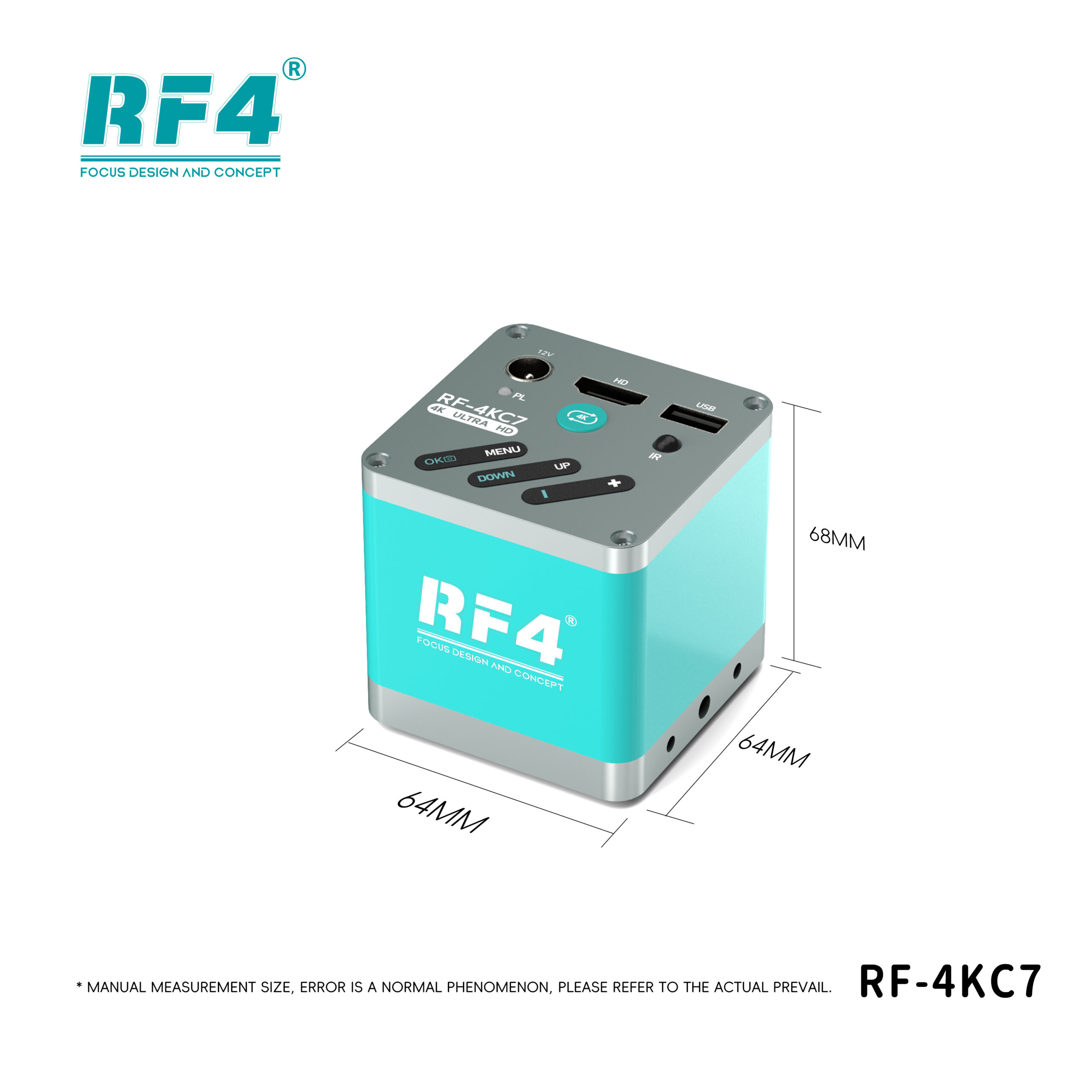 RF4 RF-4KC7 Large-Field 4K HD High-Resolution Adjustable Camera