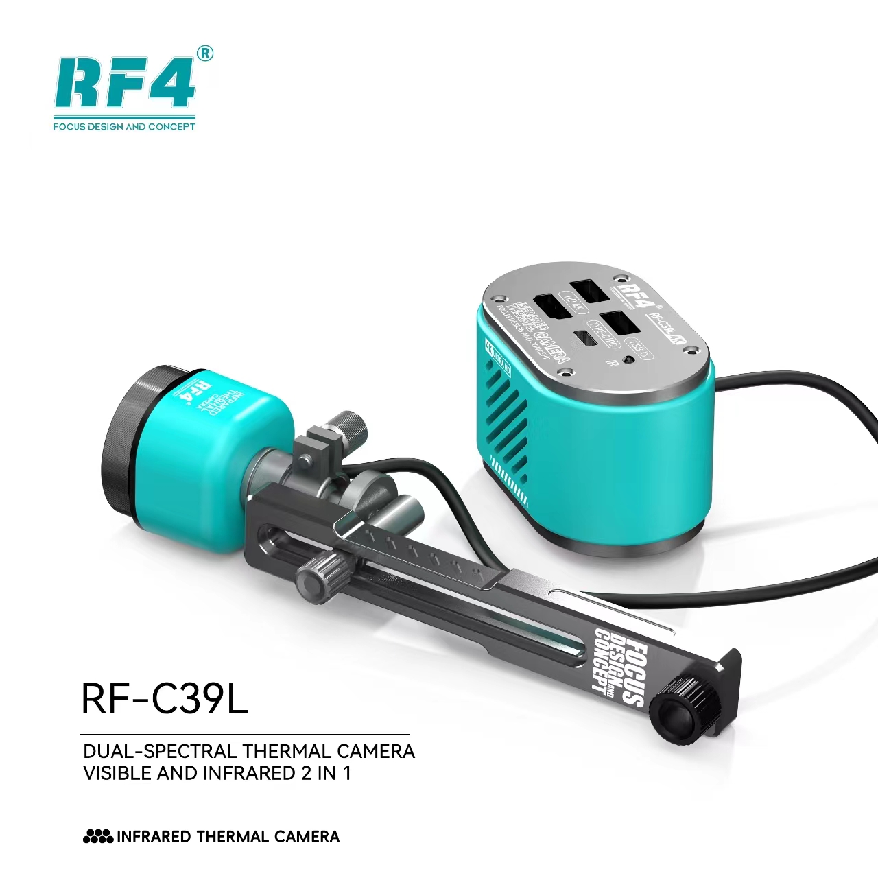 RF4 RF-C39L 2-in-1 4K Visible and Infrared Dual-Spectral Thermal Camera with Fixed Trestle