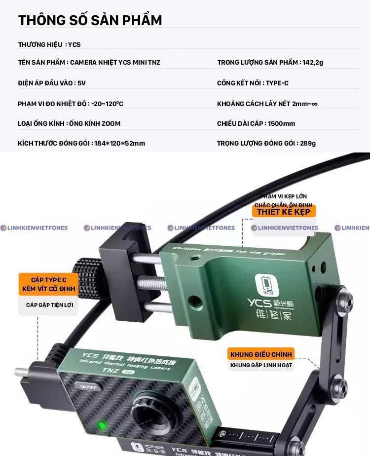 YCS TNZ Microscope Infrared Thermal Imaging Camera for Motherboard Rapid Detected